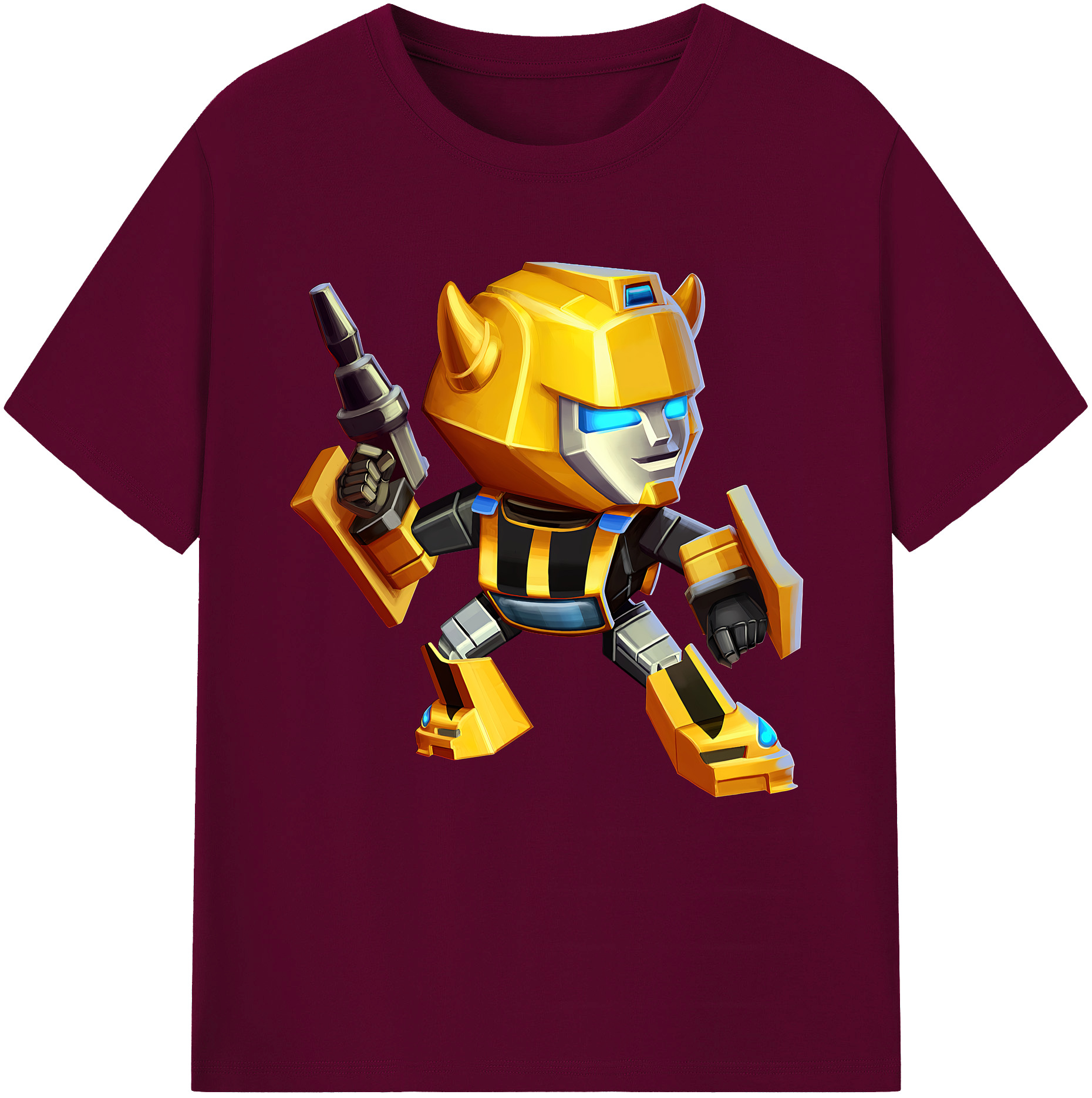 （画像用） Transformers トランスフォーマー レディースカジュアルプリントTシャツ（綿100％）